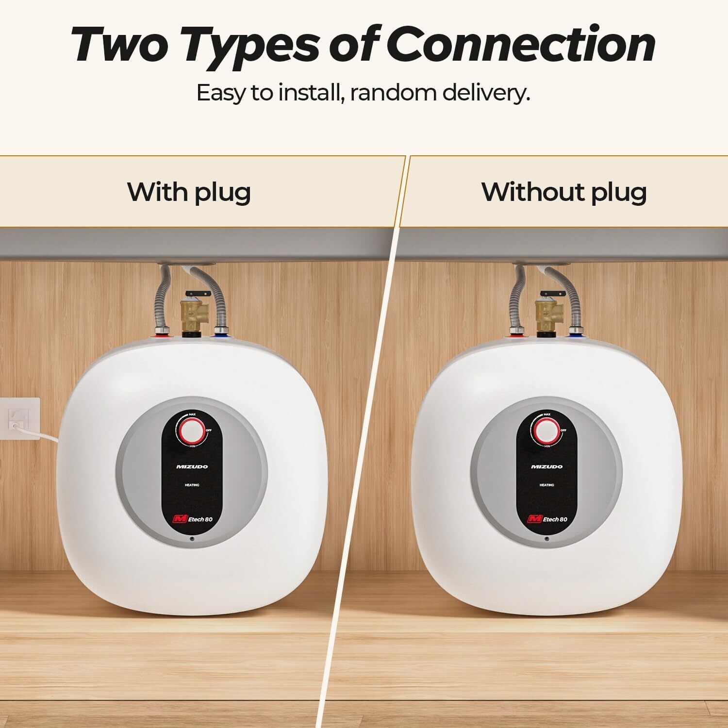 8.0 Gallon Electric Mini Tank Water Heater Instant Hot Water 1440W For RV Camper