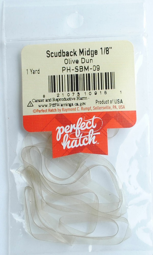 Perfect Hatch Scudback Midge 1/8" for Fly Tying