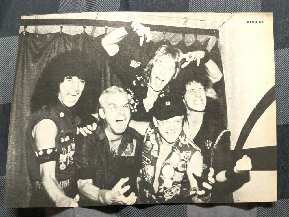 ACCEPT / WOLF HOFFMAN / UDO / BAND MAGAZINE FULL PAGE PINUP POSTER CLIPPING (3)