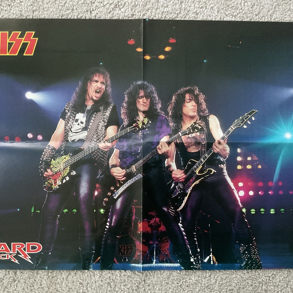 KISS 1992 VINTAGE FRANCE MAGAZINE POSTER REVENGE TOUR GENE SIMMONS PAUL STANLEY
