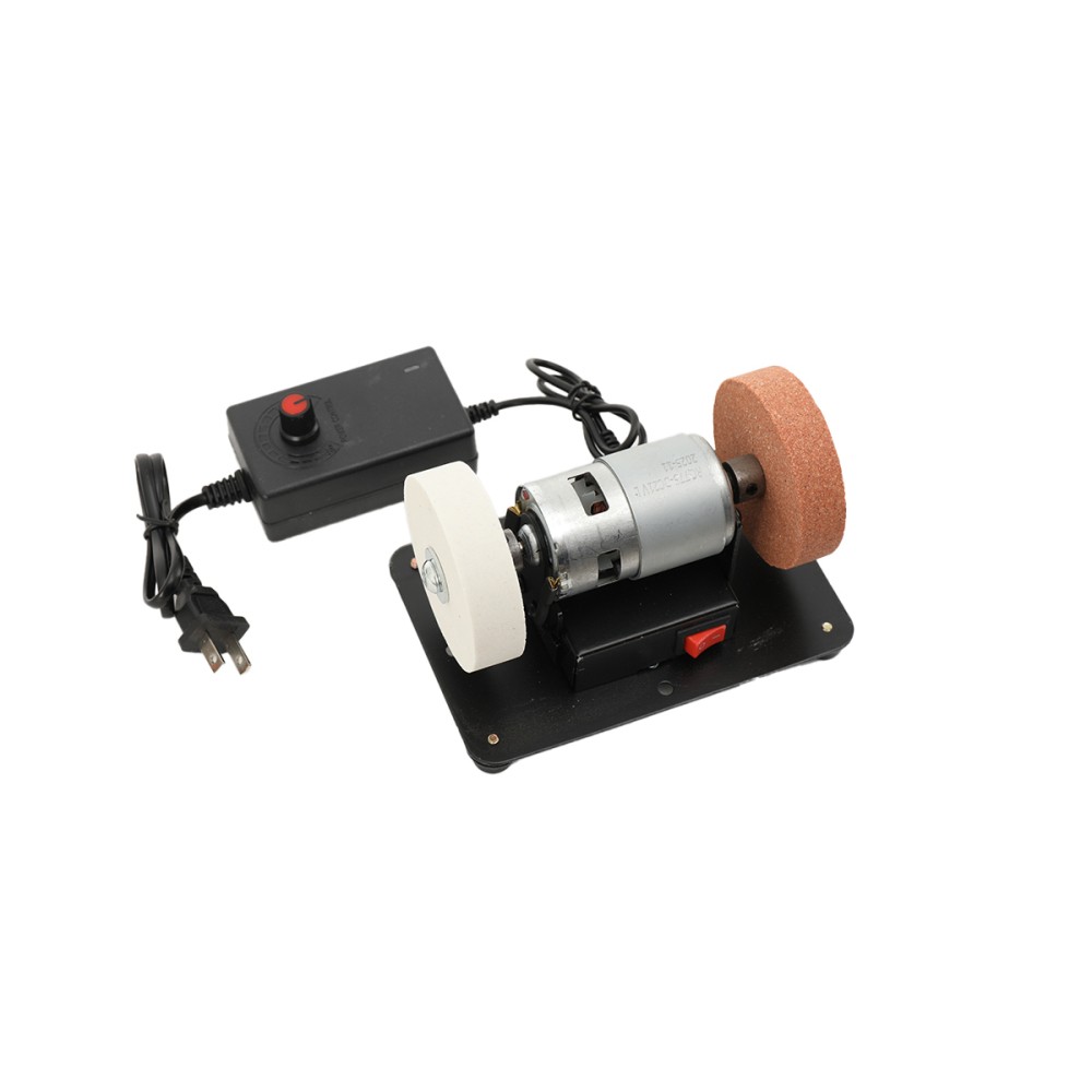 Electric Benchtop Grind Sander Adjustable Variable Speed Table Grinding Machine