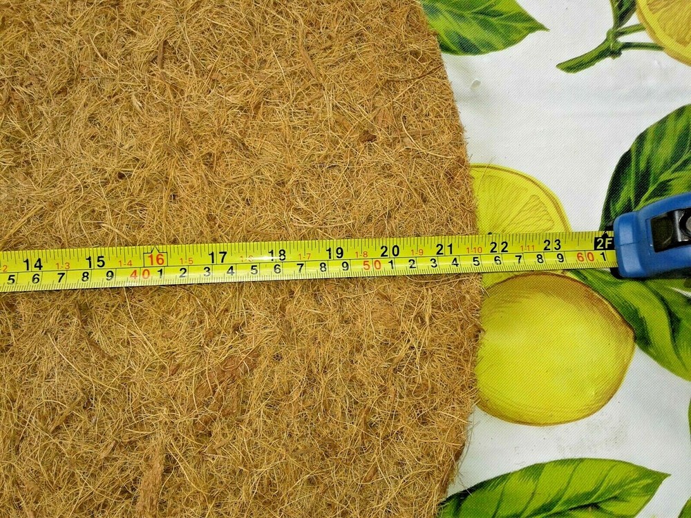 4 COCO MAT LINERS FLOWER VEGETABLE BASKETS EXTRA LARGE SIZE 21  1/2" DIAMETER
