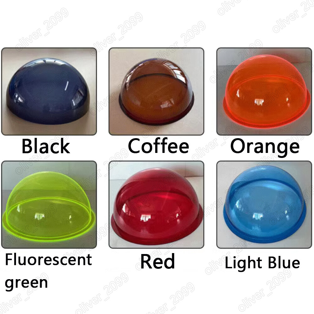Acrylic PMMA Color Translucent Hemisphere Dome Shape Dust Cover Dia. 30mm-300mm