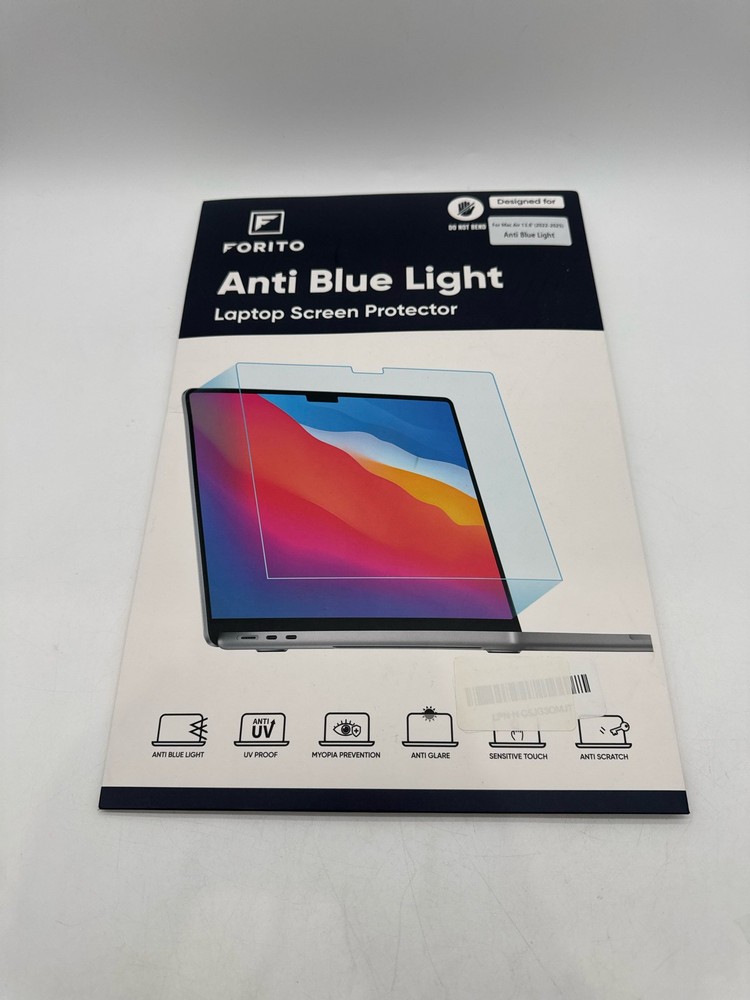 F FORITO 2-Pack Anti Blue Light Matte Transparent Screen Protector for MacBook