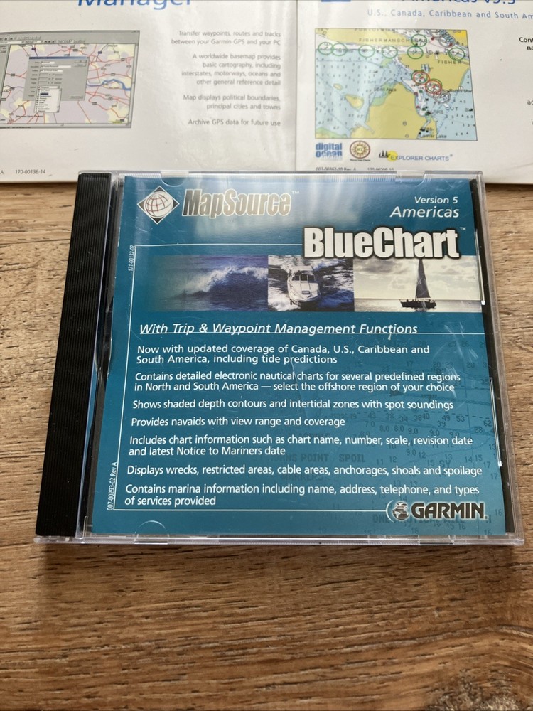 Garmin MapSource BlueChart CD Lot Americas Version 5 & 9.5