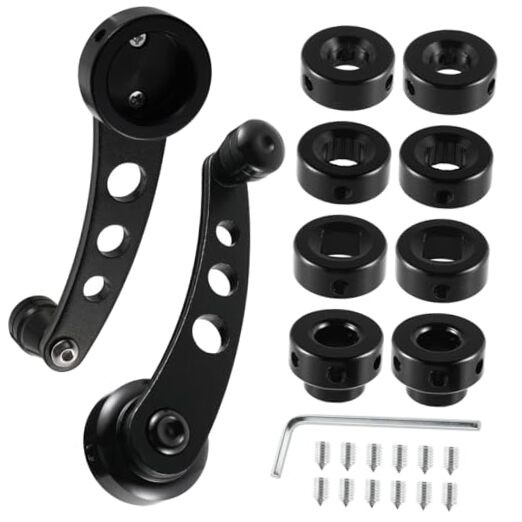 Universal Car Window Handle Winder Riser, Window Crank Window Cranks, Black