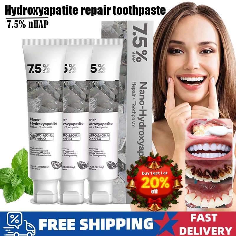 7.5% Hap Nano-Hydroxyapatite Toothpaste Remove Deep Clean For Sensitive Teeth
