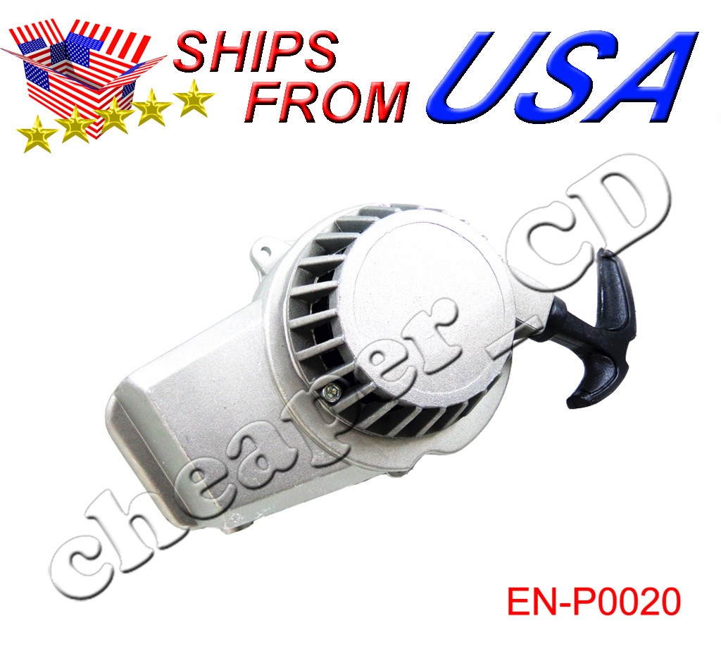 Aluminum Pull Starter Start Recoil 47cc 49cc Mini Pocket Dirt Bike ATV 2 Stroke