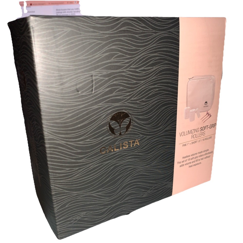 Calista Volumizing Soft Grip Rollers, Pixie + Short Clips in Case !