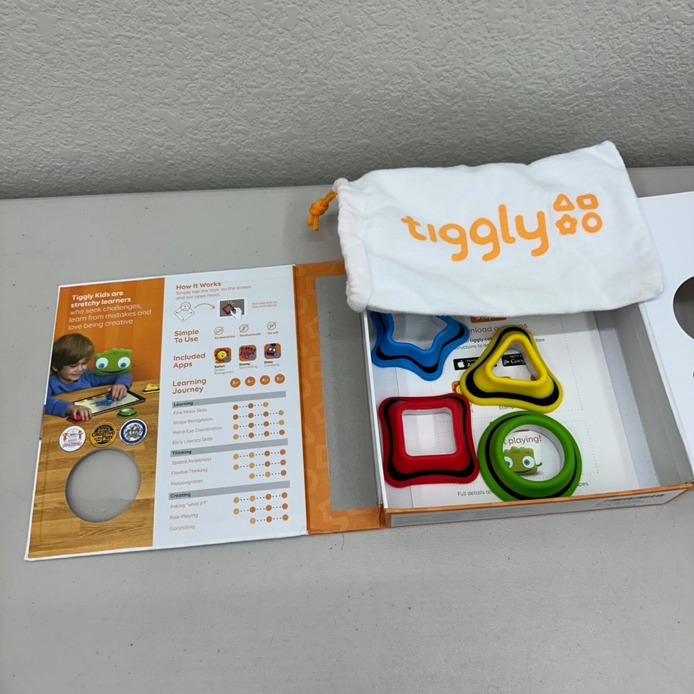 Tiggly Math Ages 3-7 Words Ages 4-8 Shapes Ages 2-5 Interactive Learning Bundle