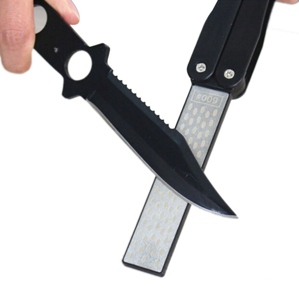 Double Sided Folded Pocket Diamond Knife Sharpening Stone Sharpener Tool