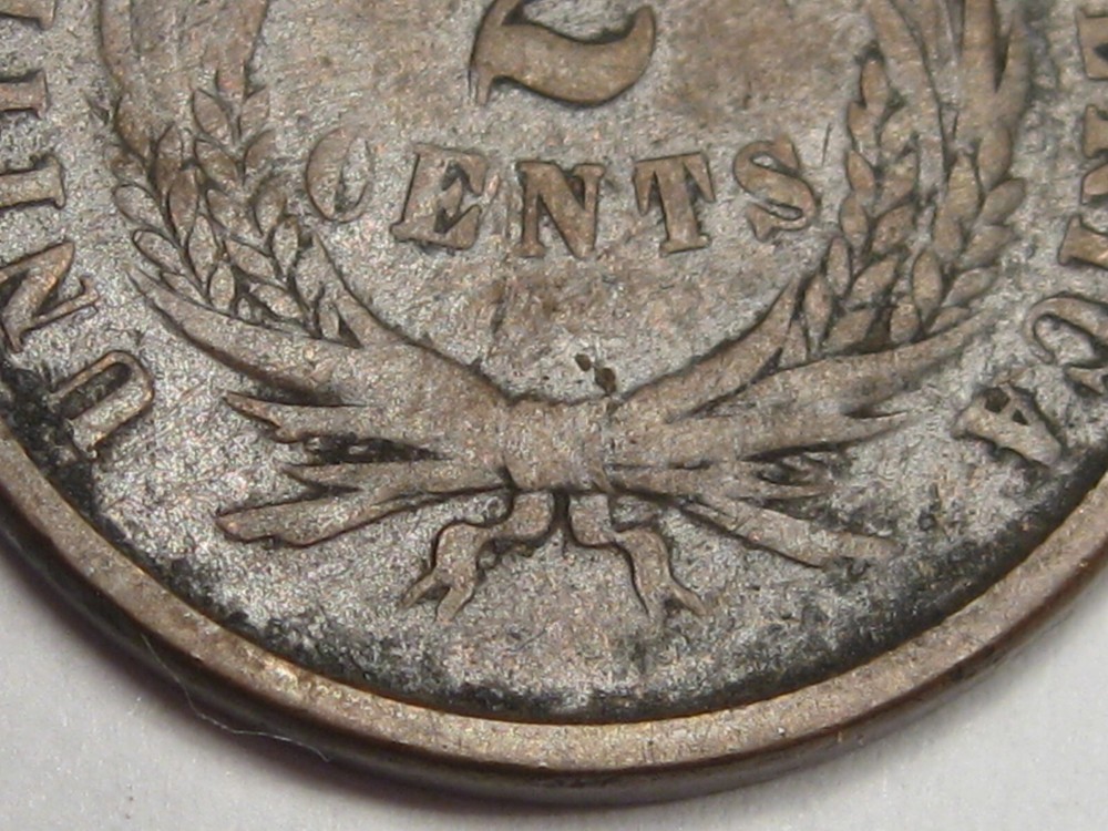 1864 2¢ Two Cent Piece. #8