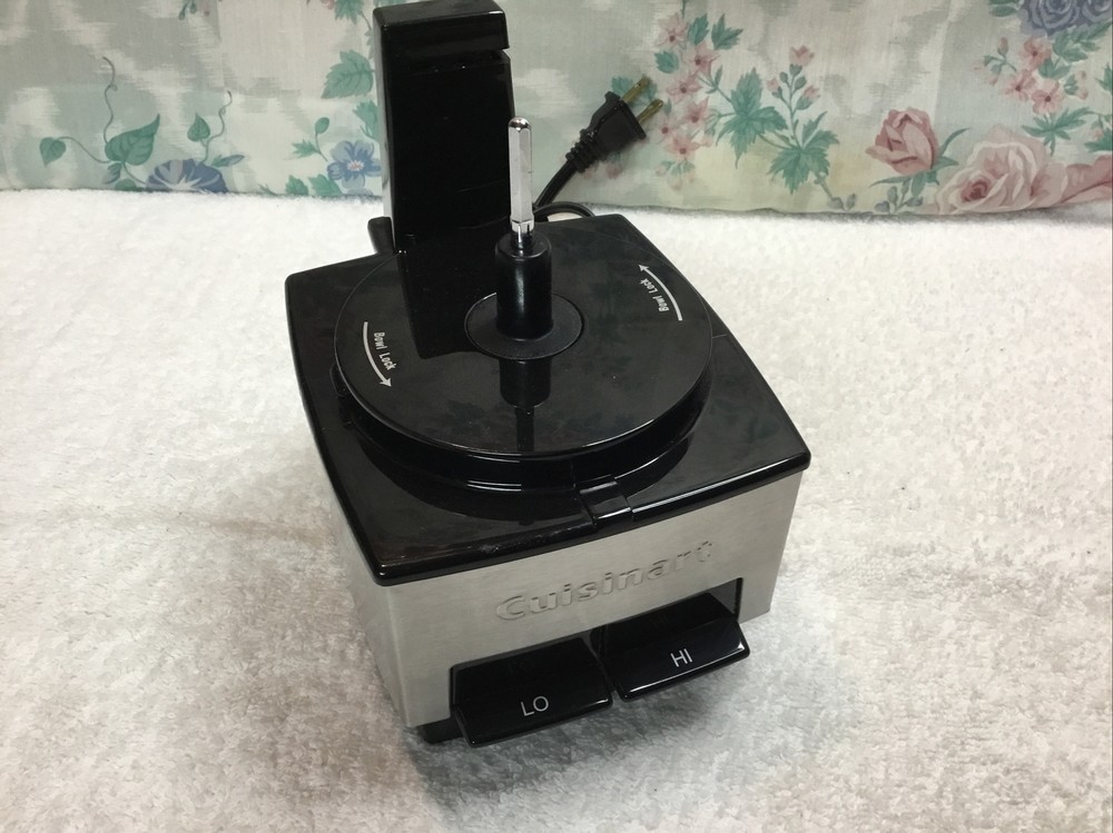Cuisinart DLC-1SS Food Processor Stainless Mini Prep BASE ONLY - 2 Speed - WORKS