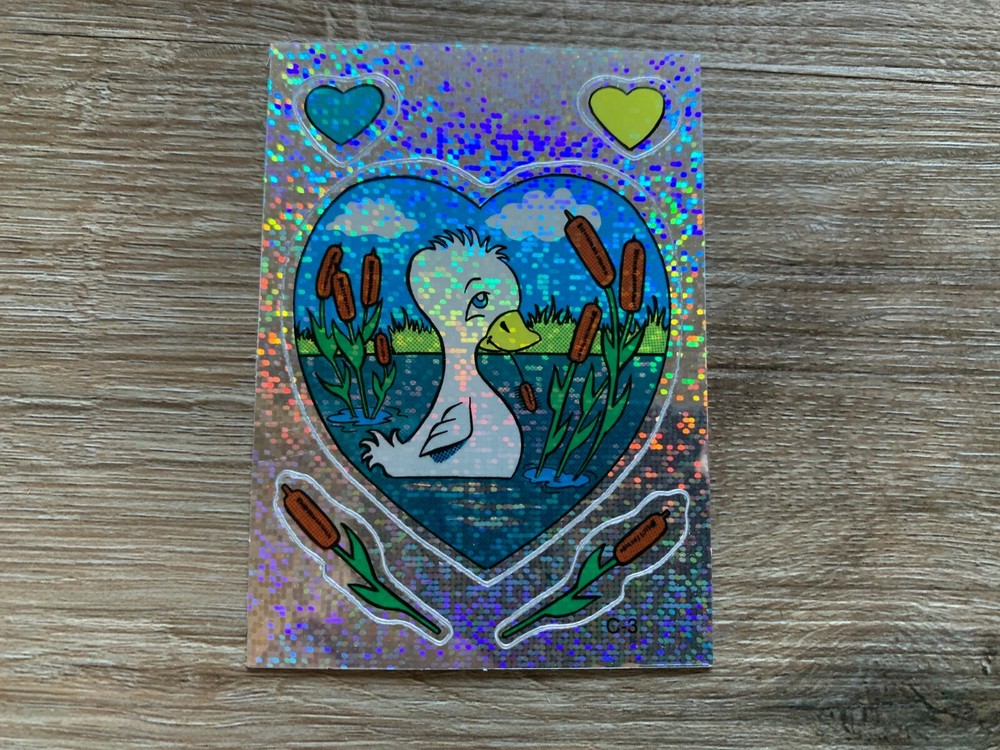 VINTAGE 1990's DUCK FOIL PRISMATIC VENDING MACHINE STICKER
