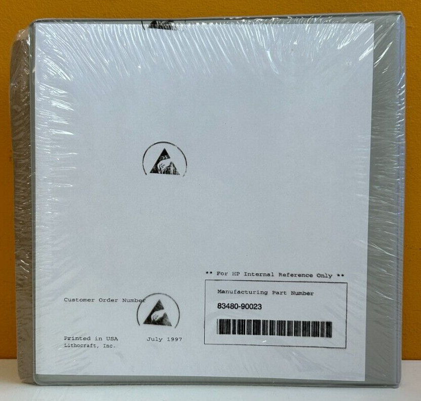 HP / Agilent 83480-90023 1997 HP 83480A Digital Comm Analyzer Programmer's Guide