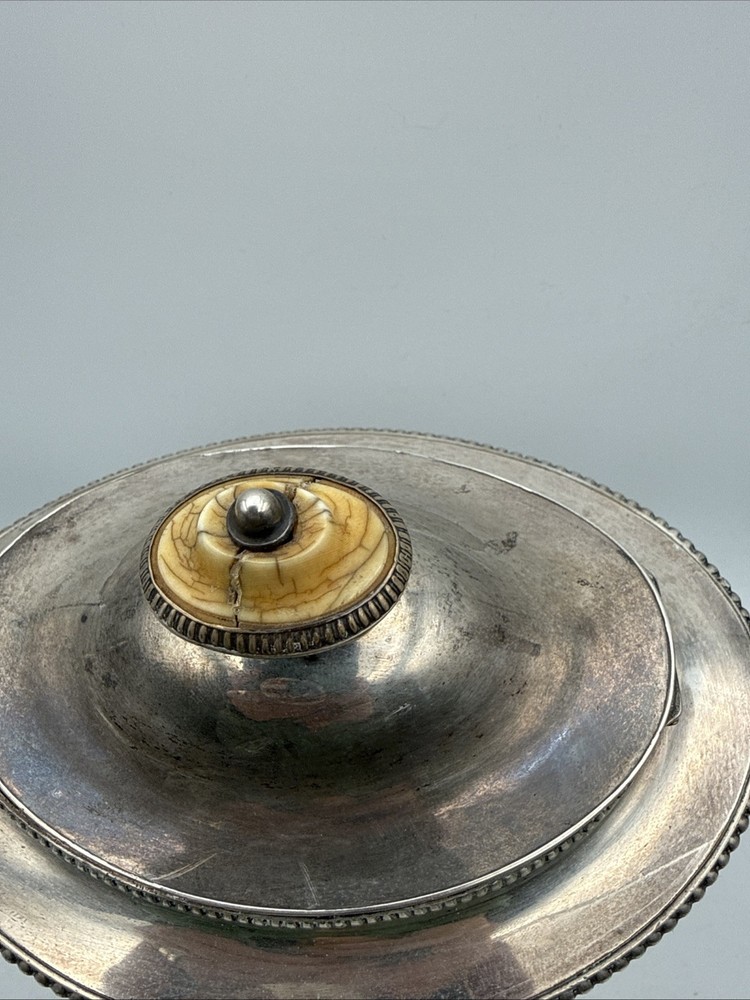 Vintage Silver And Copper Large Teapot