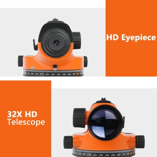 Automatic Optical Level 32X with Self-Leveling Magnetic Dampened Compensator