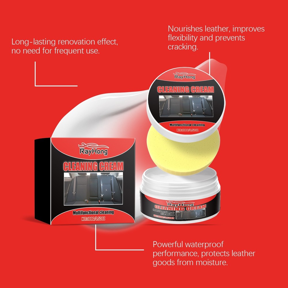 Car interior leather renovation paste