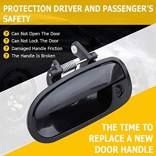 Door Handle Exterior Front Driver Left Side Replacement fit 1996-2000 for