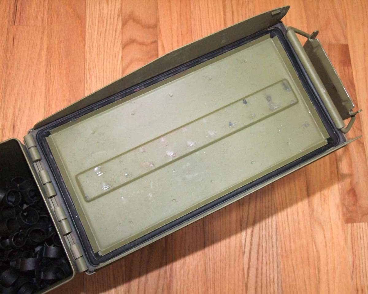.50 Cal Ammo Can with 75 Links, NOS