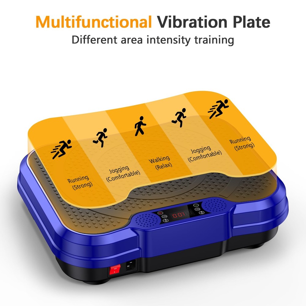 Vibration Plate Exercise Machine,Vibrating Platform for Lymphatic Drainage wi...