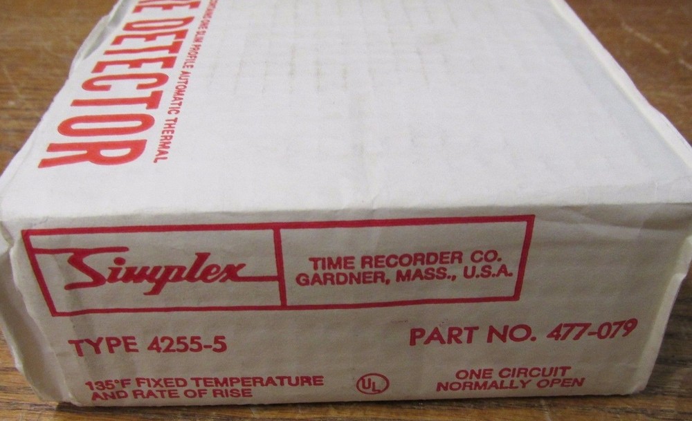 NEW NOS Simplex 477-079 Fire Detector Type 4255-5