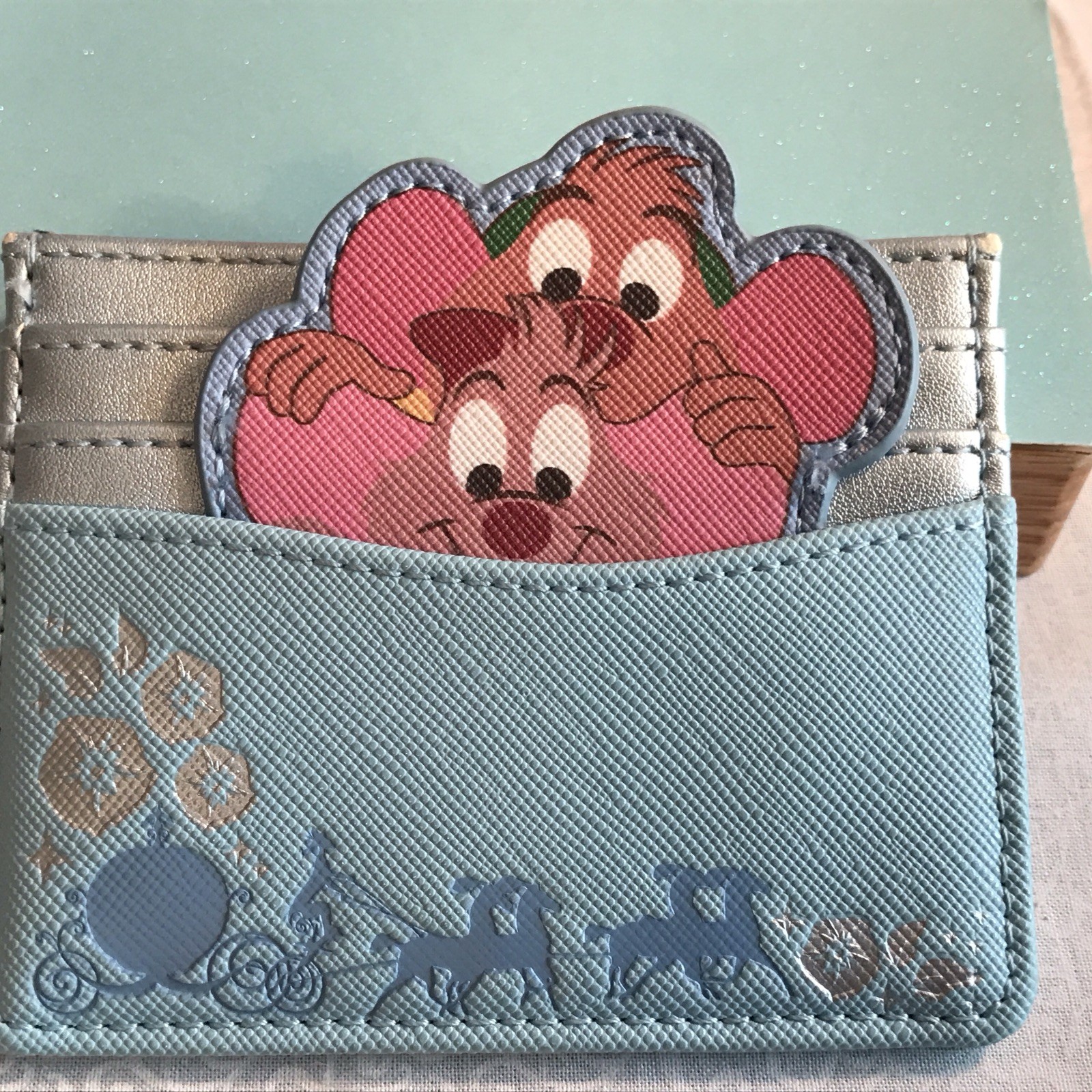 Disney Loungefly Cinderella Gus & Jaq Card Holder New With Tag HTF RARE CUTE