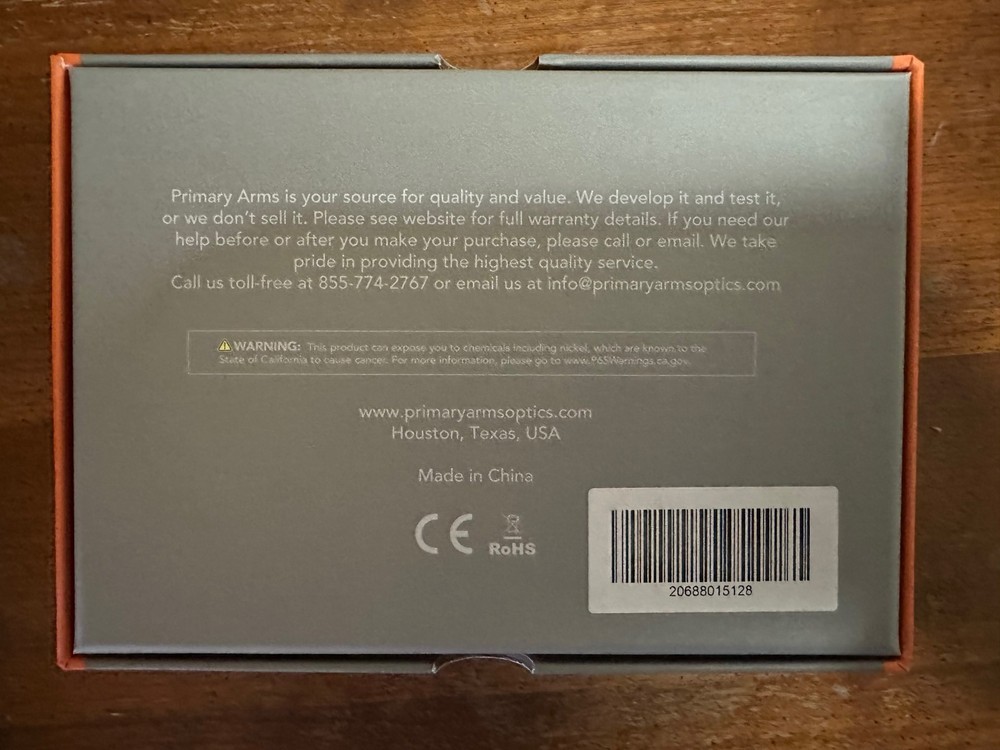 Primary Arms SLX 1X Compact Prism Scope ACSS-CYCLOPS