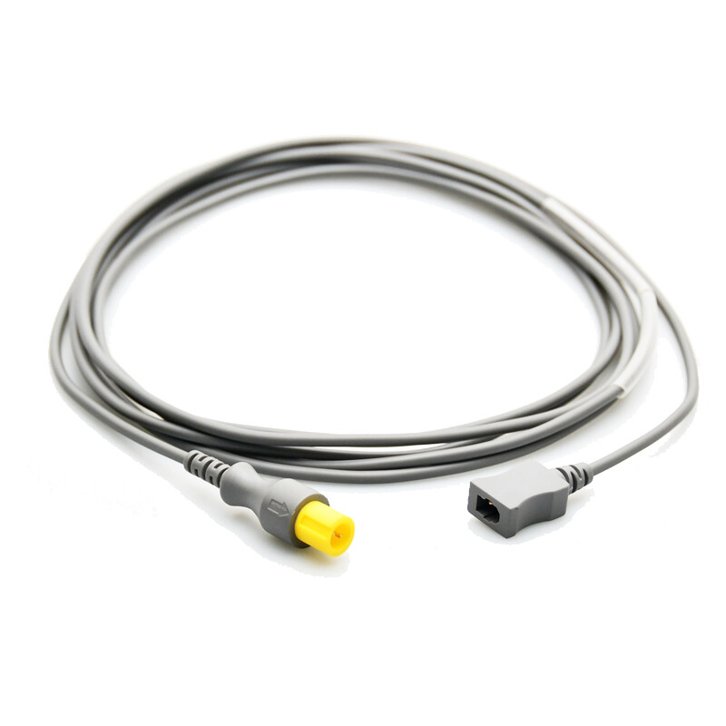 Temp Extension Adapter Cable for Mindray Disposable Temperature Probe 2pin Plug