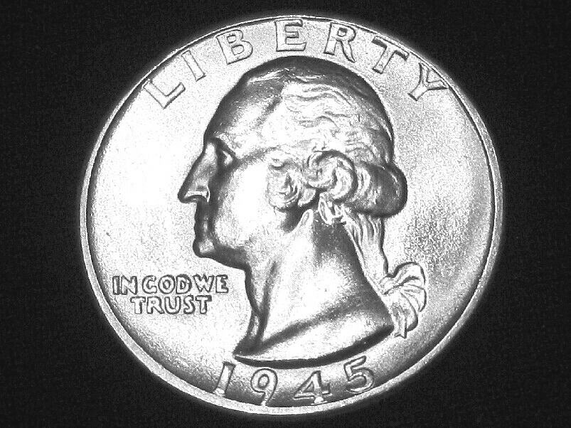 1945 Washington Quarter --- Gem Uncirculated