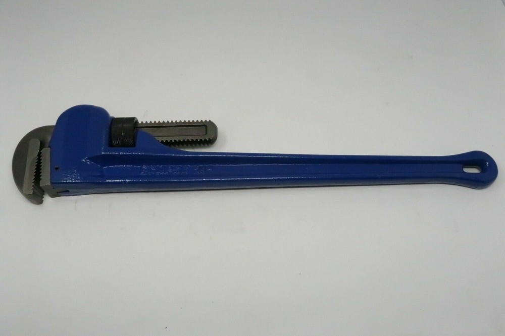 Eclipse Tools ELPW24 24" Leader Pattern Pipe Wrench, Blue ENGLAND