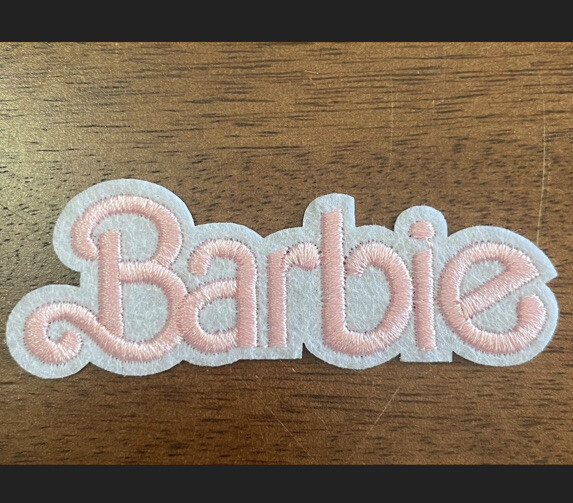 Barbie Inspired Embroidered Iron On Patch
