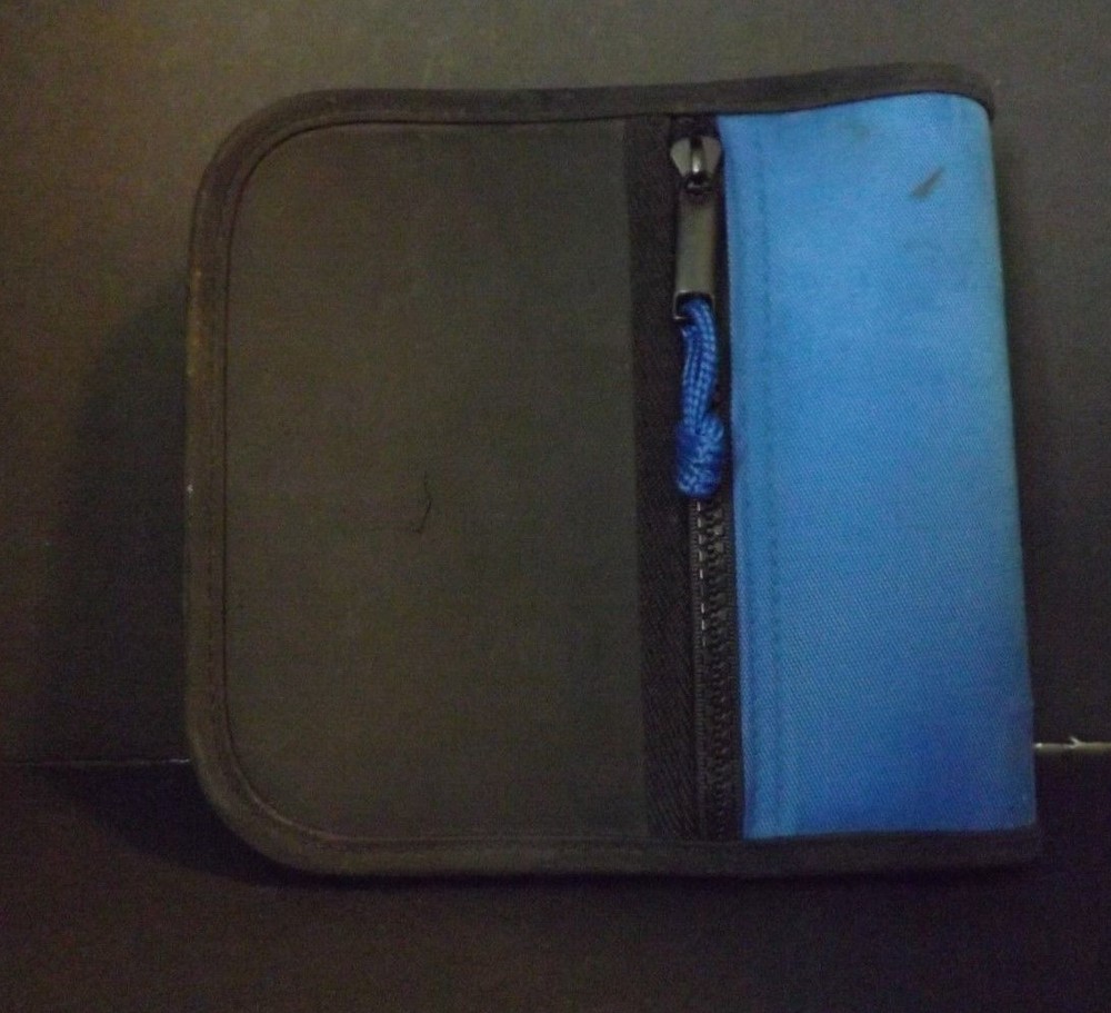 CD Carry Case in Blue and Black