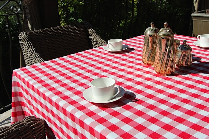 Checkered Tablecloth, Gingham Tablecloth, All Sizes