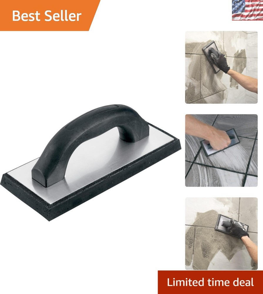 Molded Rubber Grout Float 4" x 9.5" – Non-Stick Pad for Smooth Tile Application