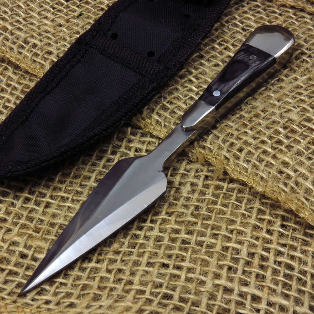 FIXED-BLADE DAGGER | Mini Silver Blade Full Tang Tactical Bosom Boot Knife