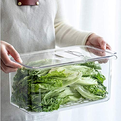 Refrigerator Food Storage Containers, Produce Saver Stackable Container with ...