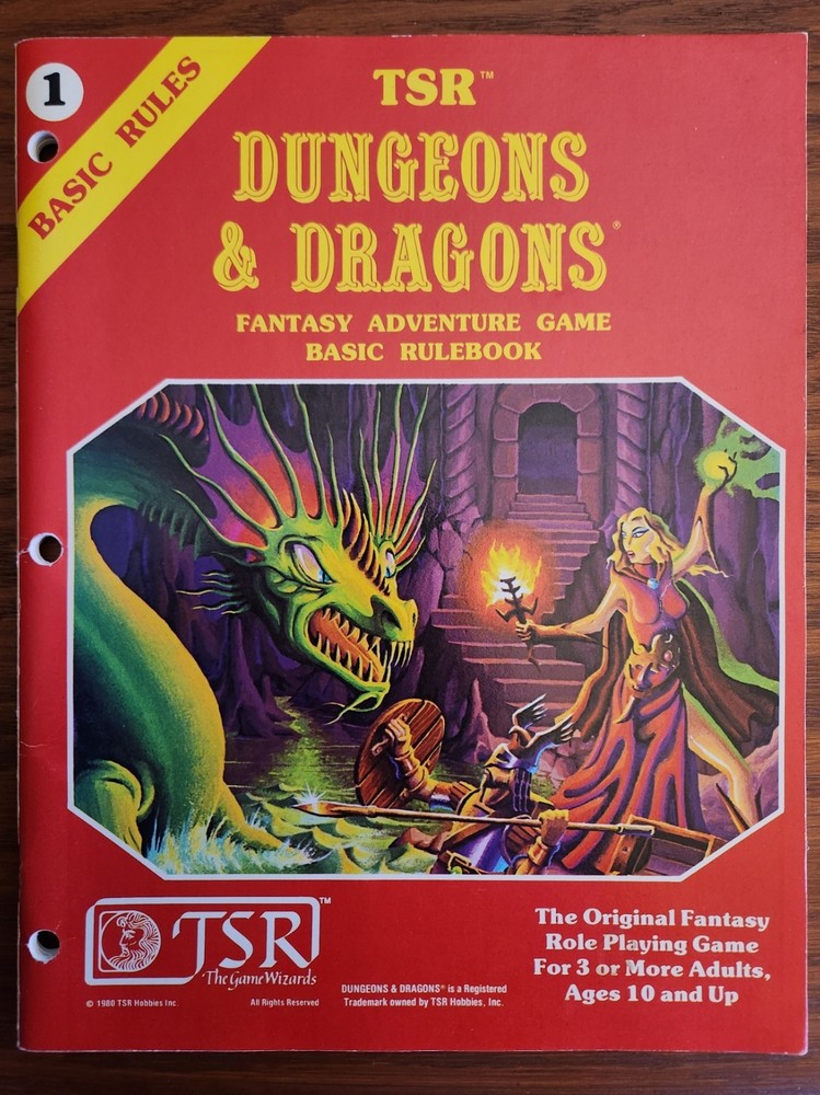 D&D Basic Set Purple Box B2 Module 1981 TSR BECMI Dungeons Dragons EX