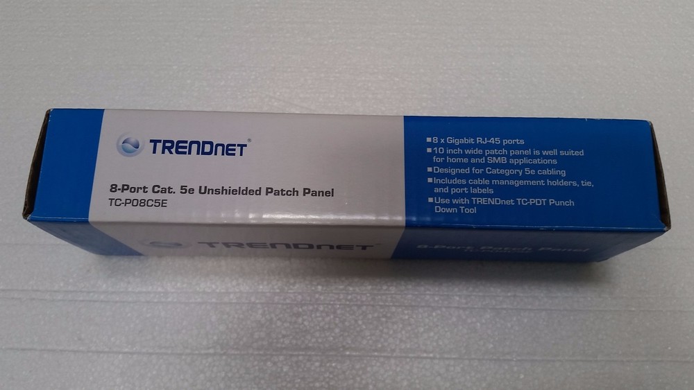 NEW-TRENDnet 8-Port Cat5/5e Unshielded Patch Panel 10 Inch...