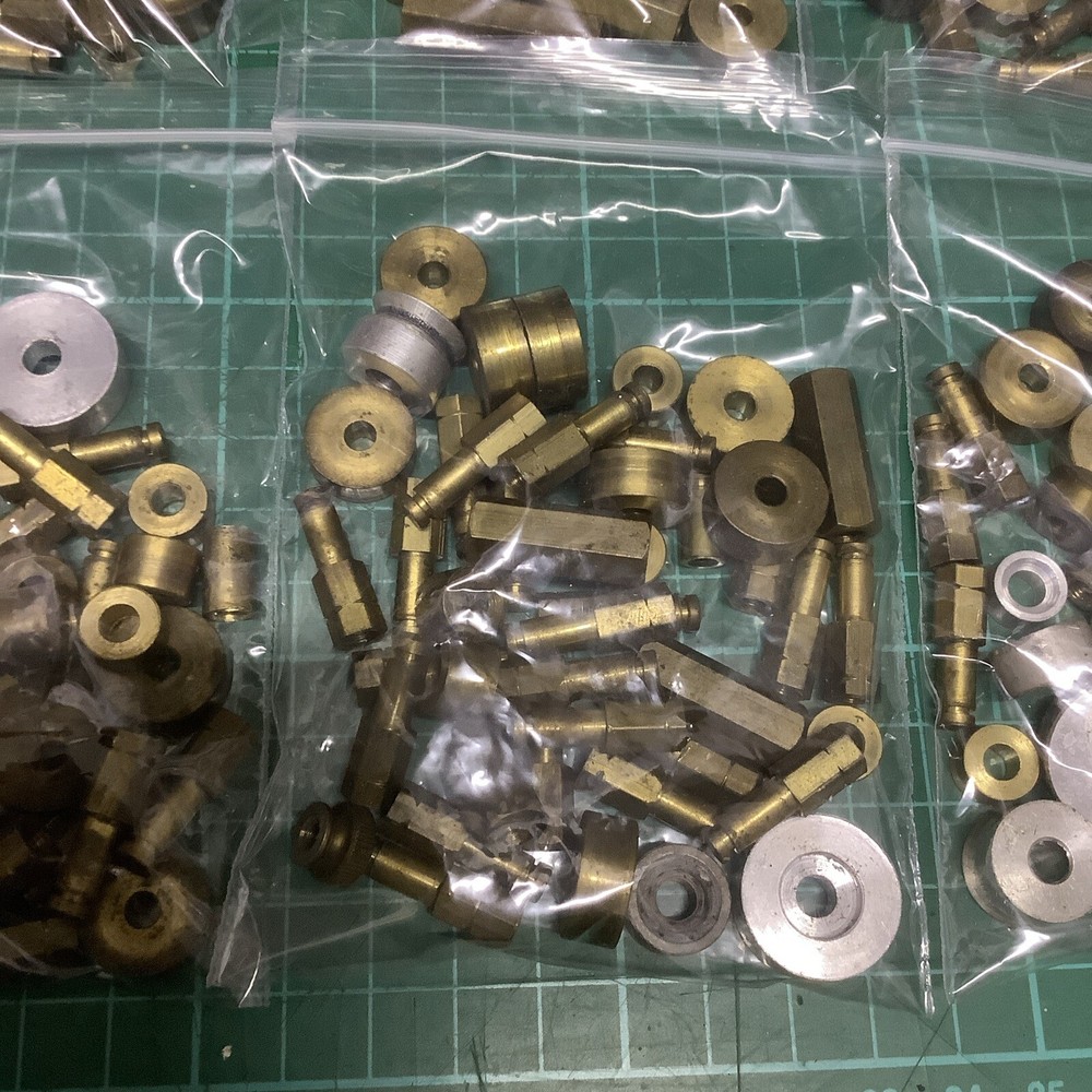 Various Brass / Aluminium Pulley / Brass Posts - Model Maker - 1 x 200g Pack