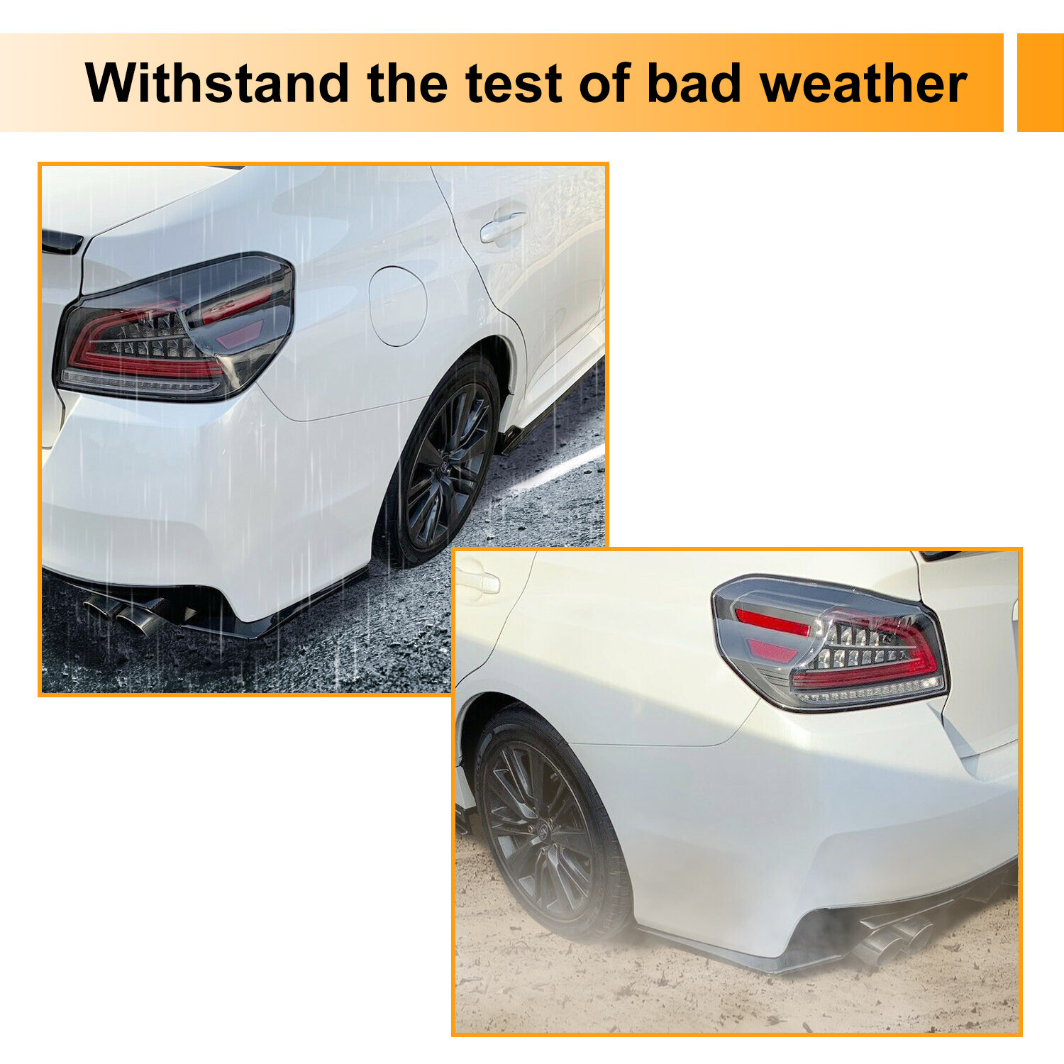 Rear Spat Bumper Valance Lip Spoiler Polyurethane For 2015-2021 Subaru WRX STI