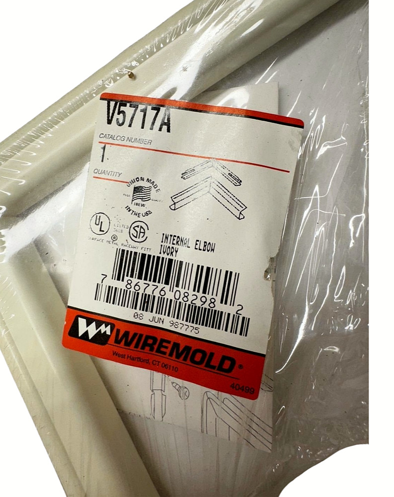 Wiremold V5717A Ivory Internal Pull Elbow **Free Shipping*