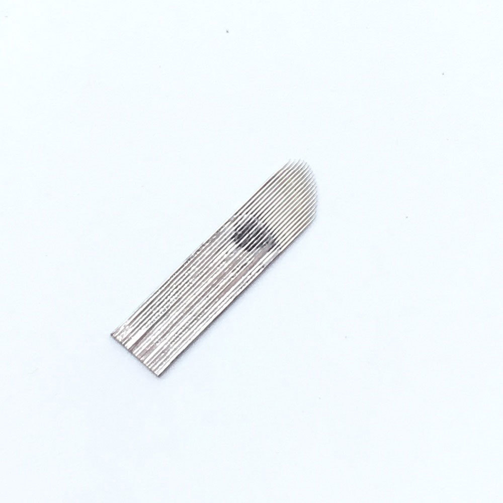 18 U Shape Chamfering Blade Microblading Permanent Makeup Eyebrow Tattoo Needles