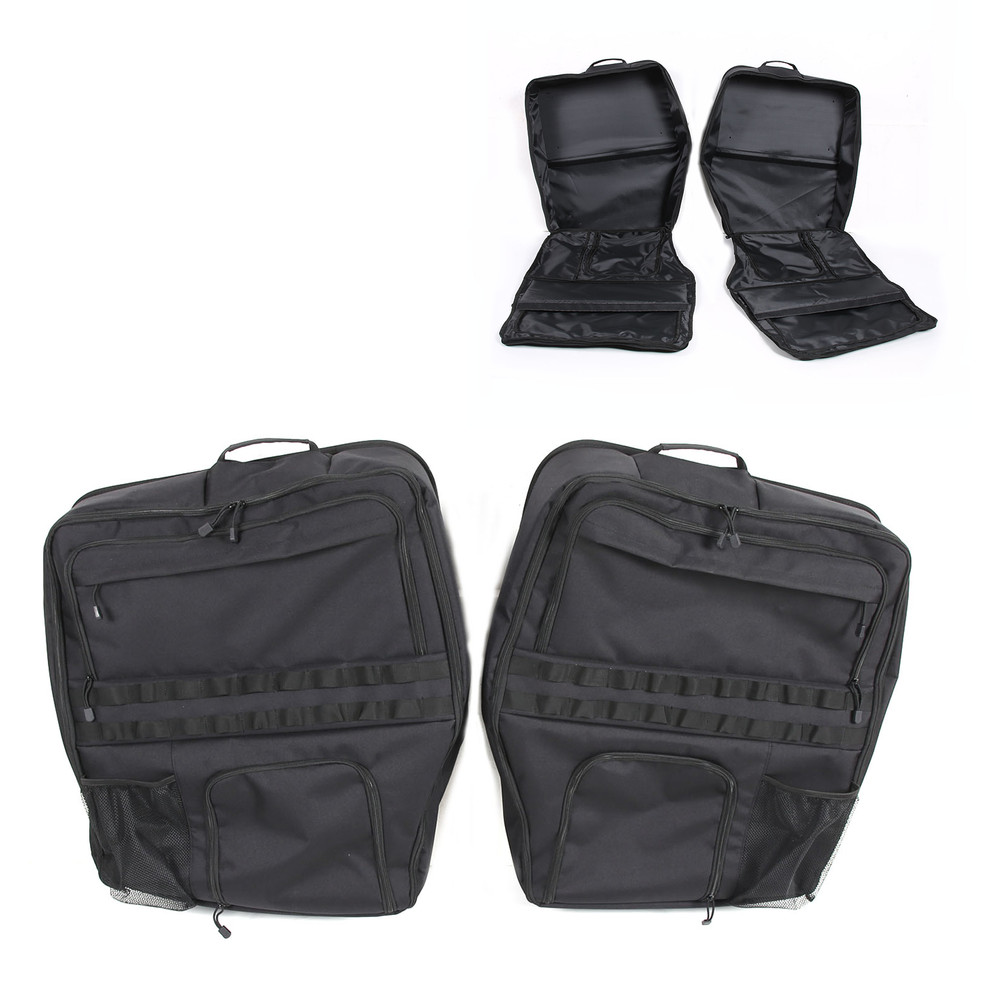Black Tailgate Interior Window Upper Storage Bag Folding For Benz Sprinter 09-18