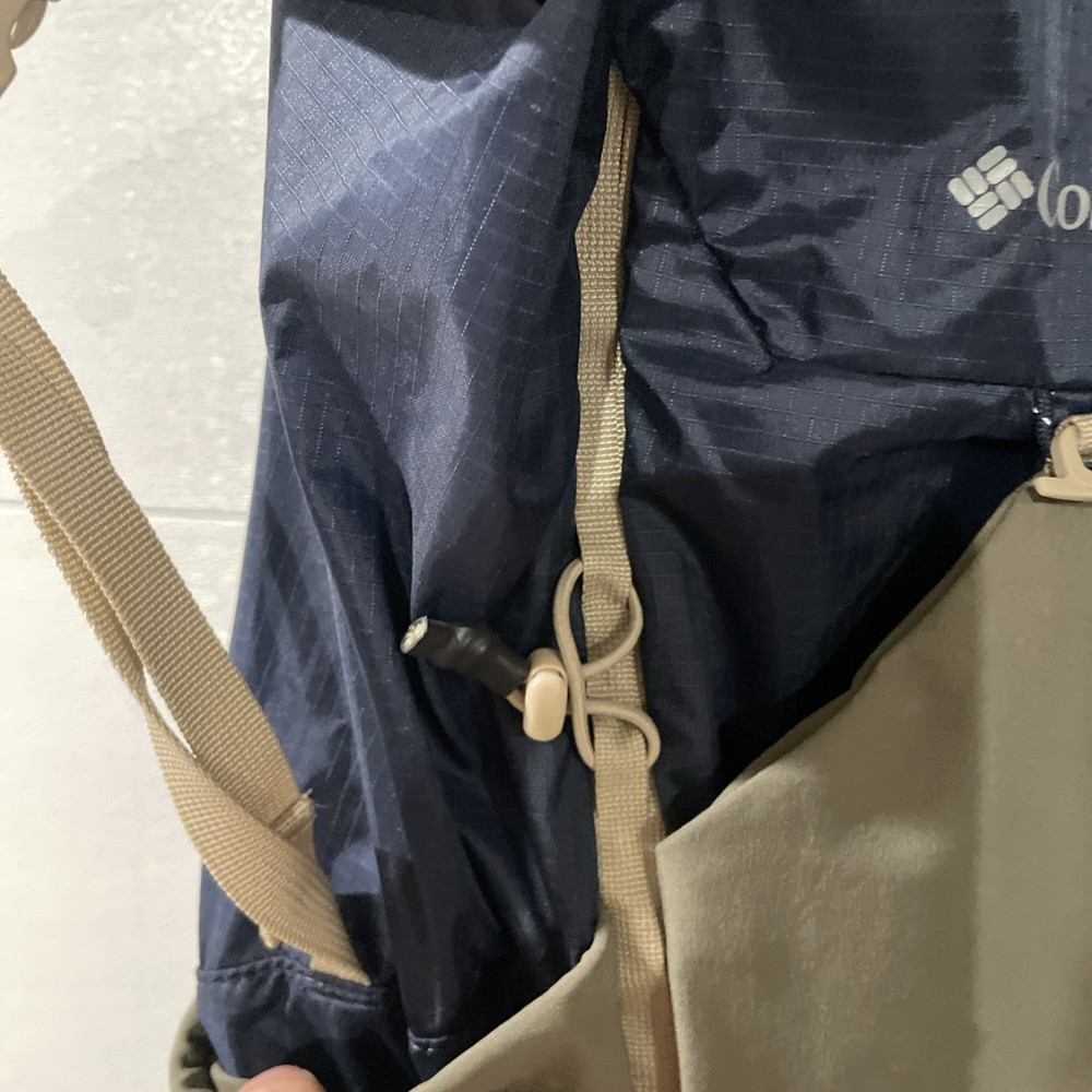 columbia blue grey light pack pack . roll top