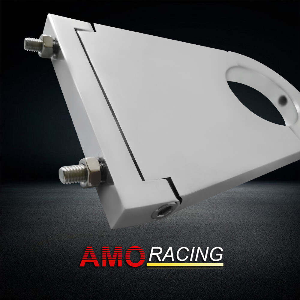Universal 2" Steering Column Drop Bracket 4 1/2" Drop Polished Aluminum