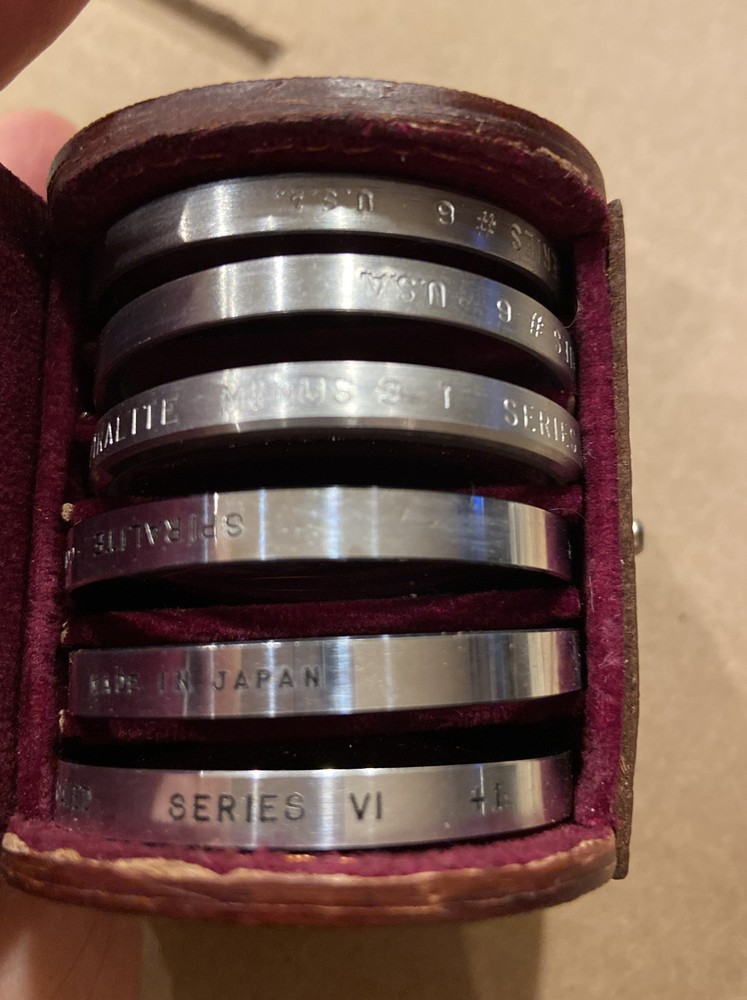 Spiratone Series VI Camera Filters in Case