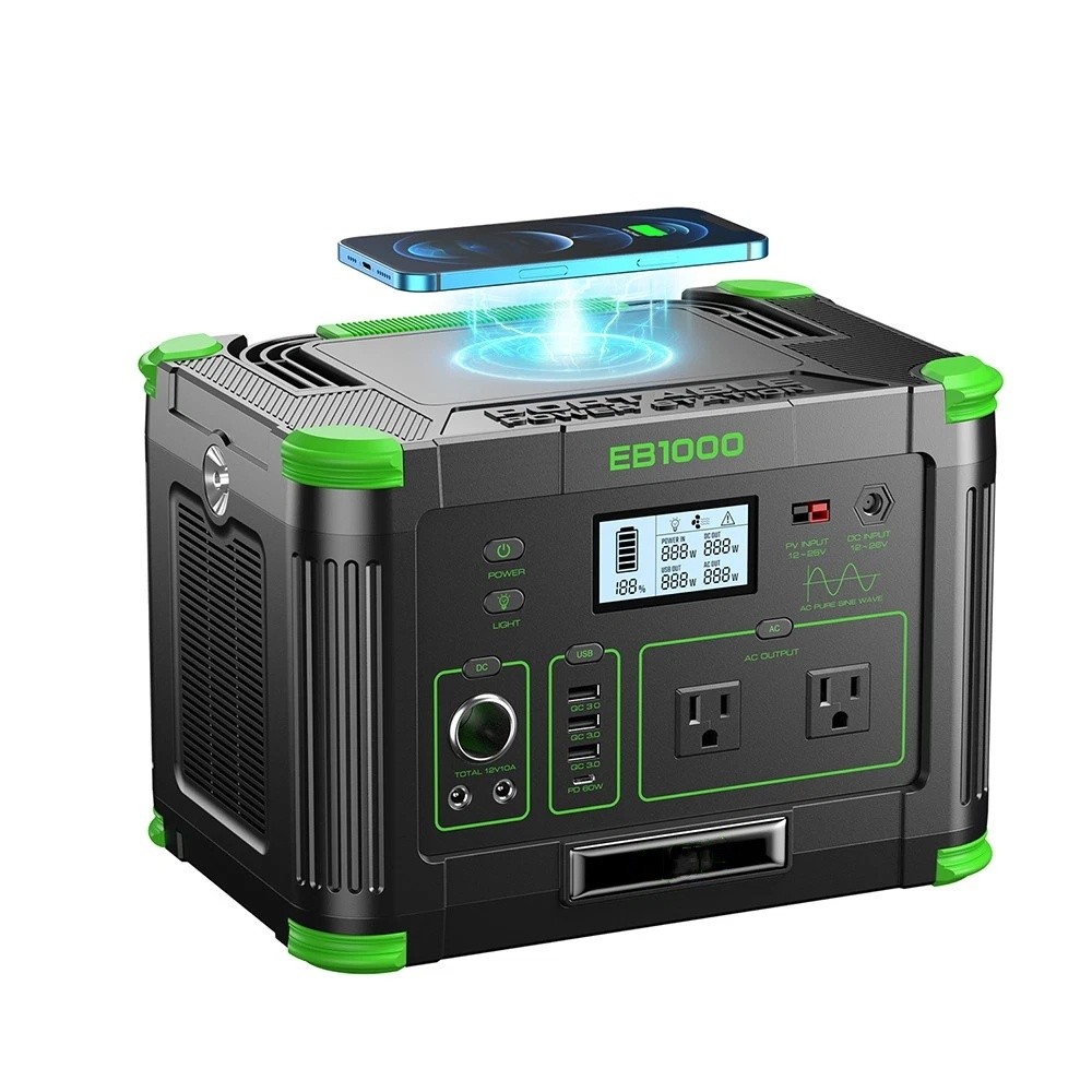 1000W 999Wh All-Round Portable Power Station NEW for Solar Generator Camping RV