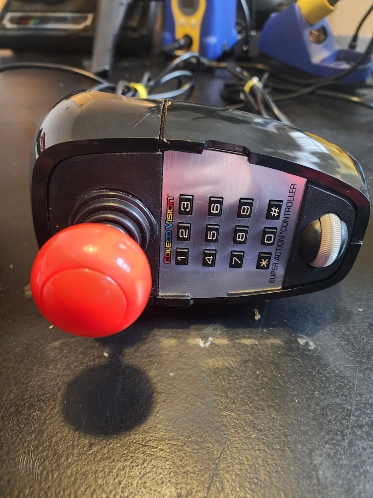 2x coleco Colecovision Super Action Controllers Cleaned, Tested & Working