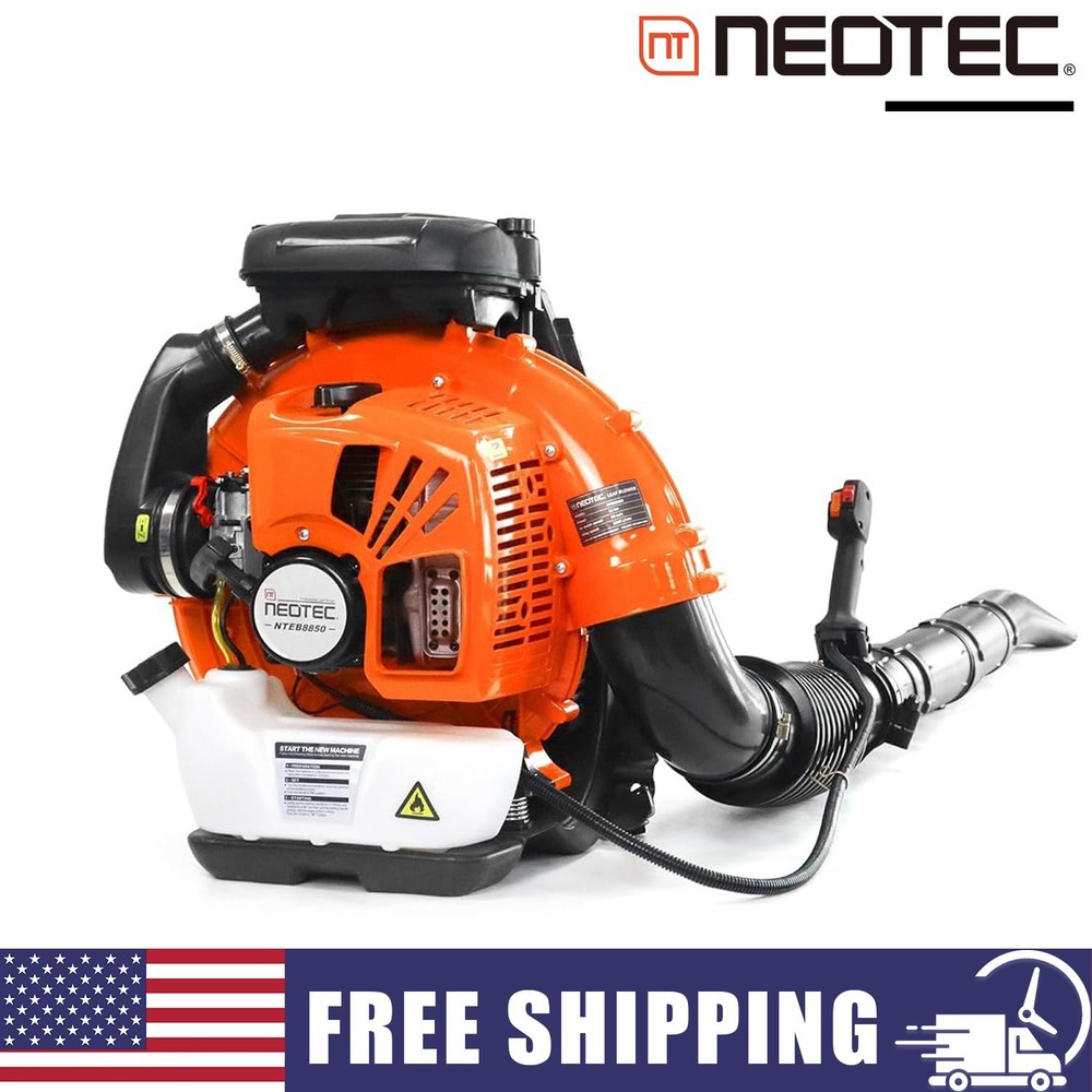 Leaf Blower 75.6cc 2-Stroke Backpack Gas Powered Leaf Blower 847CFM 236 MPH